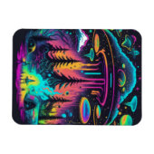 Psychedelic UFO Fantasy Kunst Magneet (Horizontaal)