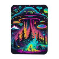 Psychedelic UFO Fantasy Kunst