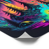 Psychedelic UFO Fantasy Kunst Poster (Hoek)