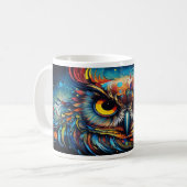 Psychedelic Uilen versie 11 Mok (Voorkant links)
