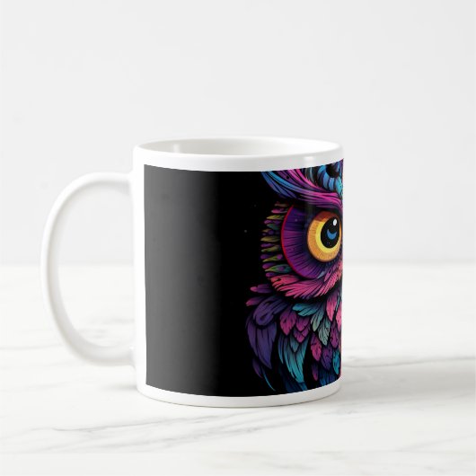 Psychedelic Uilen versie 19 Mok (Links)