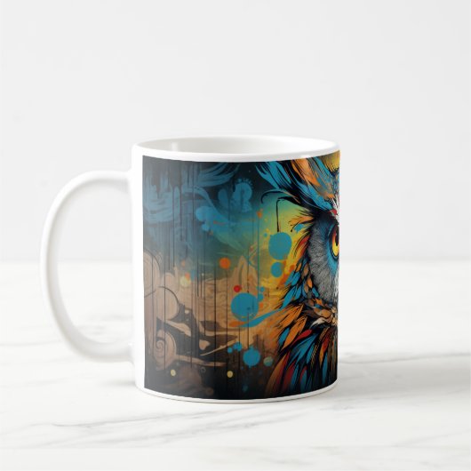 Psychedelic Uilen versie 23 Mok (Links)