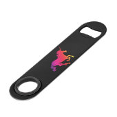 Psychedelic Unicorn Bar - sleutel Speed Flessenopener (Achterkant Gekanteld)