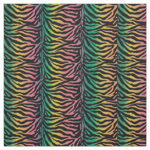 Psychedelic Urban Oerwoud Animal Print Fabric Stof