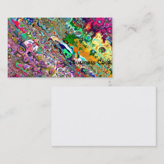 Psychedelic Visitekaartje (Voorkant / Achterkant)