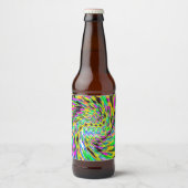 Psychedelic vortex bier etiket (Voorkant)