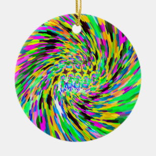 Psychedelic vortex keramisch ornament