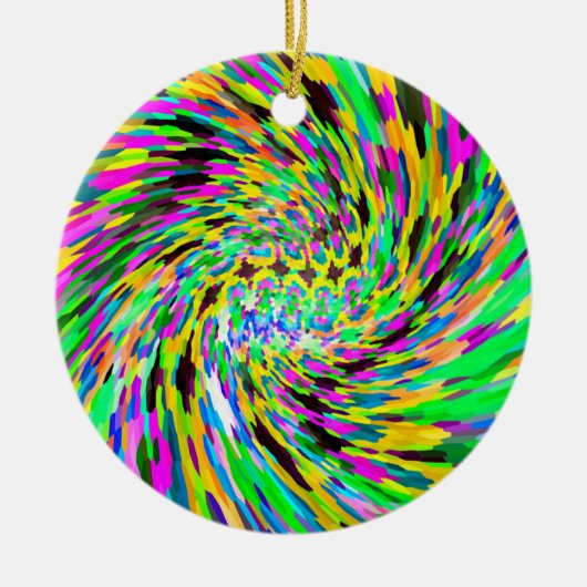 Psychedelic vortex keramisch ornament (Voorkant)