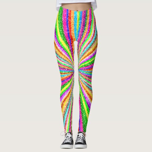 Psychedelic Vortex Leggings (Voorkant)