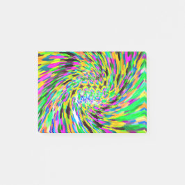 Psychedelic vortex post-it® notes