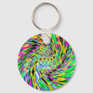 Psychedelic vortex sleutelhanger