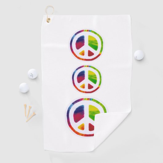 Psychedelic-vredessymbolen Golfhanddoek (Insitu)