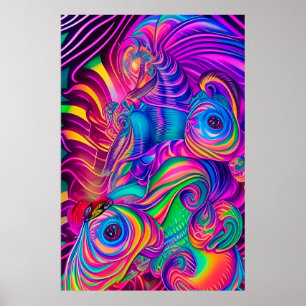 Psychedelic Wall Art Posters zijn Groovy Man!