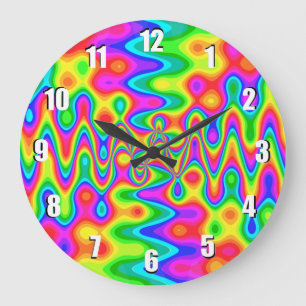 Psychedelic Wall klok