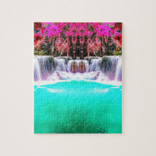 Psychedelic Waterfall Legpuzzel