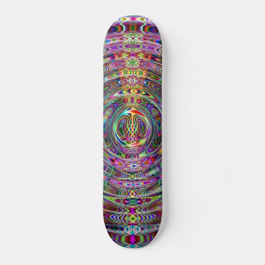 Psychedelic Waves Skateboard (Voorkant)