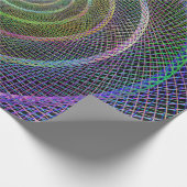 Psychedelic Webbed Spiral Cadeaupapier (Hoek)