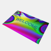 Psychedelic Welkom Deurmat (Schuin)