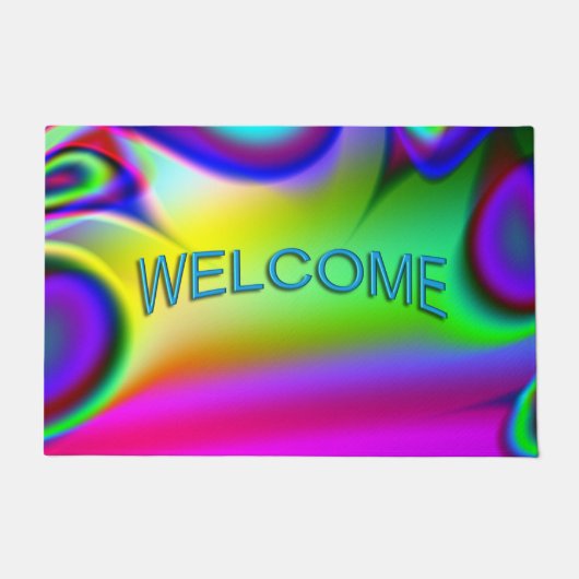 Psychedelic Welkom Deurmat (Voorkant)