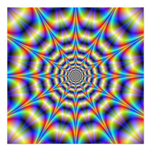 Psychedelic Wheel Foto Afdruk (Voorkant)