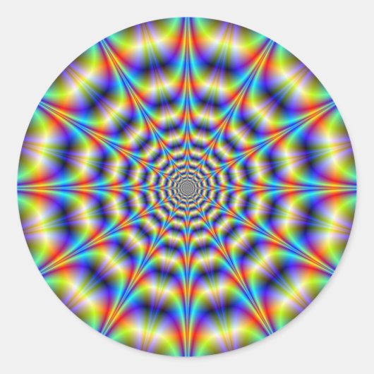 Psychedelic Wheel Sticker (Voorkant)