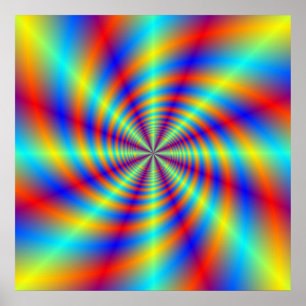 Psychedelic Whirl-Poster Poster