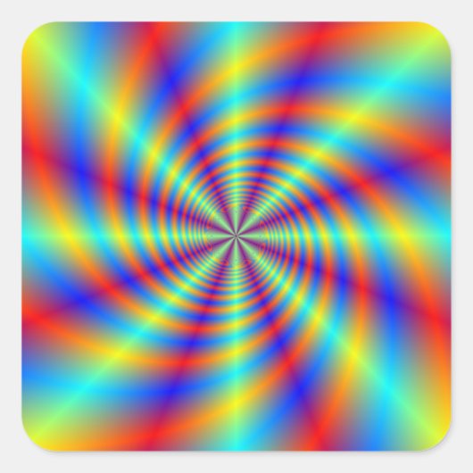 Psychedelic Whirl Sticker (Voorkant)