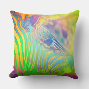 Psychedelic Wild Life Zebra Buitenkussen