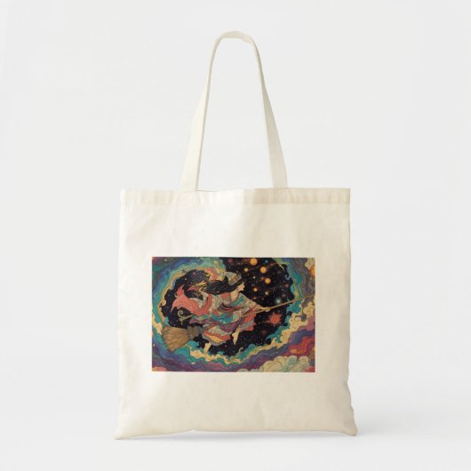 Psychedelic witch totebag tote bag (Voorkant)