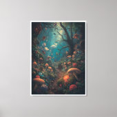 Psychedelic woodland canvas print (Voorkant)