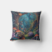 Psychedelic woodland cushion kussen (Voorkant)