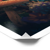 Psychedelic woodland poster perfect poster (Hoek)