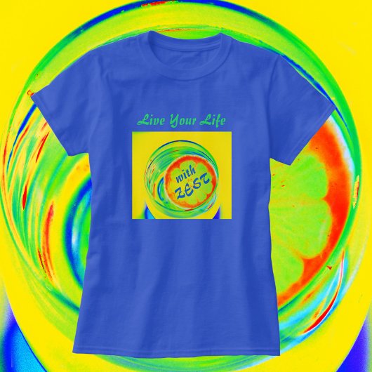 Psychedelic woon je leven met Zest Fun T-shirt