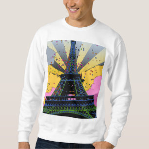 Psychedelic World: Eiffel Tower, Parijs Frankrijk Trui