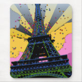 Psychedelic World: Eiffeltoren, Parijs, Frankrijk  Muismat (Voorkant)