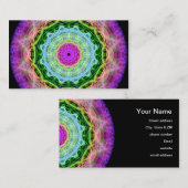 Psychedelic Wormhole kaleidoscope Visitekaartje (Voorkant / Achterkant)