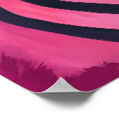 Psychedelic Zebra Stripes – Pop Art Safari Poster (Hoek)