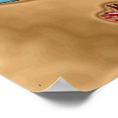 Psychedelic Zee Turtle Seahorse Art Poster (Hoek)