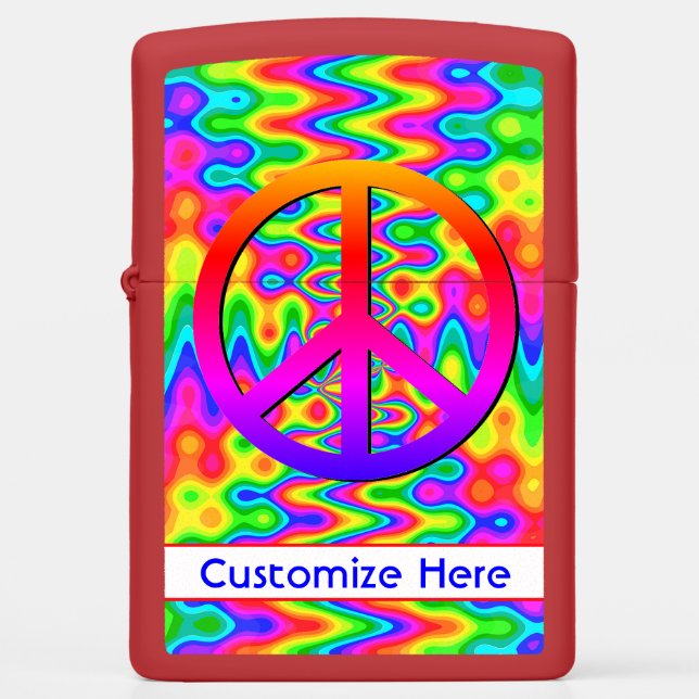 Psychedelic Zippo Lighter (Voorkant)