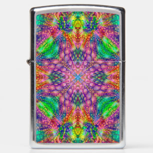 Psychedelic Zippo Street Chrome Pocket Lighter