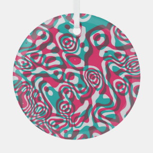 Psychedelic zuur naadloze funky achtergrond. glas ornament
