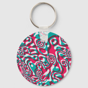 Psychedelic zuur naadloze funky achtergrond. sleutelhanger