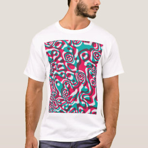 Psychedelic zuur naadloze funky achtergrond. t-shirt