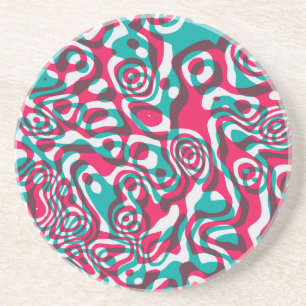 Psychedelic zuur naadloze funky achtergrond. zandsteen onderzetter