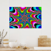 Psychedelica - Poster fractal (Cuisine)
