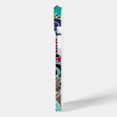 Psychédélique Abstrait couleur iPhone 15 Coque (Verso / Gauche)