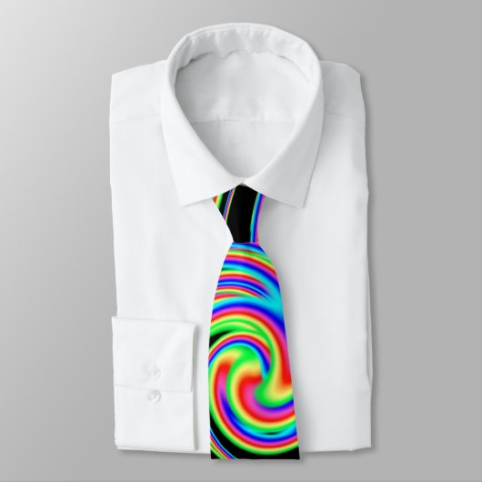 psychédélique arc-en-ciel 2 cravate (Attaché)