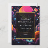 Psychédélique hippie les années 70 60s Faire-part  (Devant)