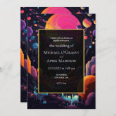 Psychédélique hippie les années 70 60s Faire-part  (Devant / Derrière)