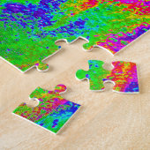 Psychédélique Hippie Tie Dye Rainbow Jigsaw Puzzle (Côté)